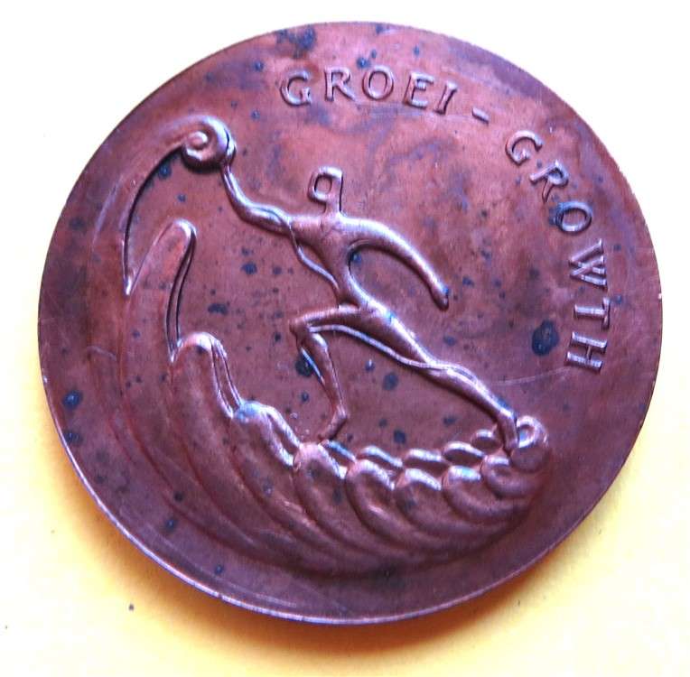 1971 RSA 10th Anniv. Growth/Groei Medallion in Capsule
