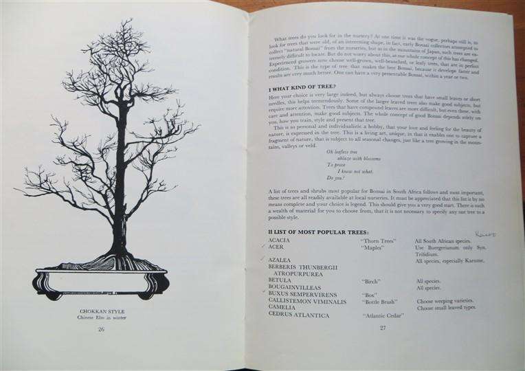 South African Bonsai Book - D.Hall & D.Black