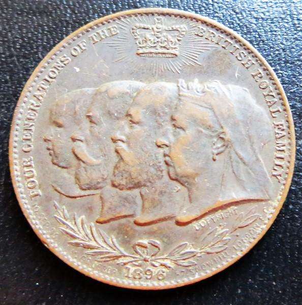 1896 Four Generations of the Royal Family - Remington Typewriters Medallion