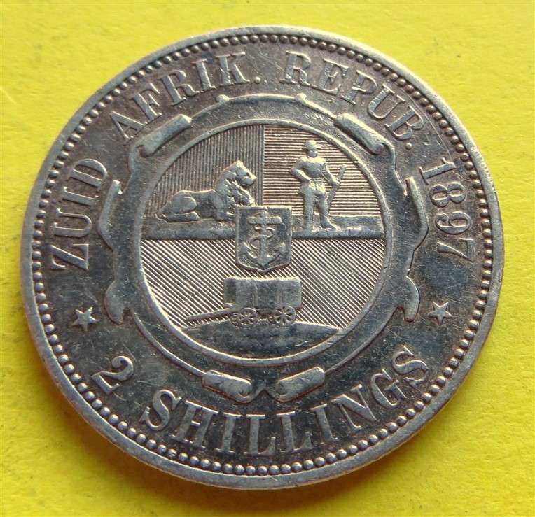 1897 ZAR 0.925 Silver 2/ Florin Coin