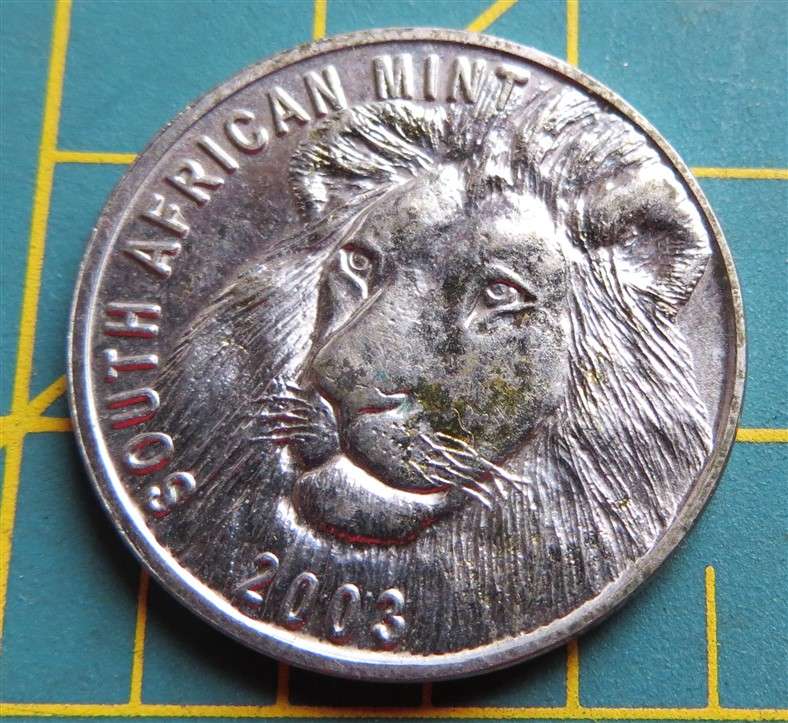 2003 SA Mint Coin World - Lion