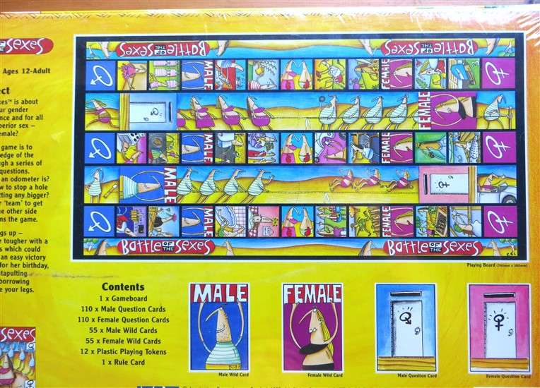 Battle of the Sexes Board Game - Still Sealed - University Games