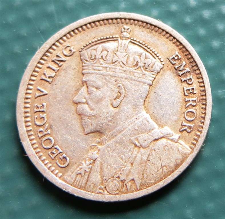 1935 Southern Rhodesia 3d Silver - Details
