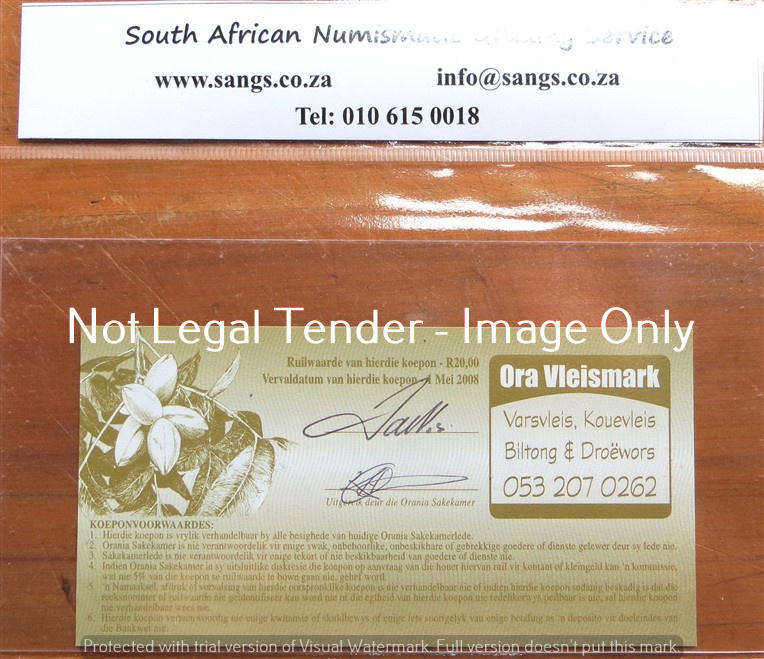 Orania 20 Ora - Graded Note - SANGS MS68