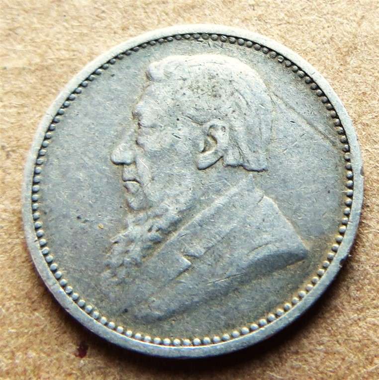 ZAR 1893 Three Pence 3d Silver