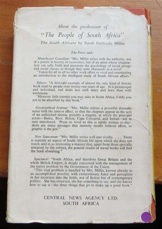 The People of South Africa - Sarah Gertrude Millin - 1951 1st Ed.
