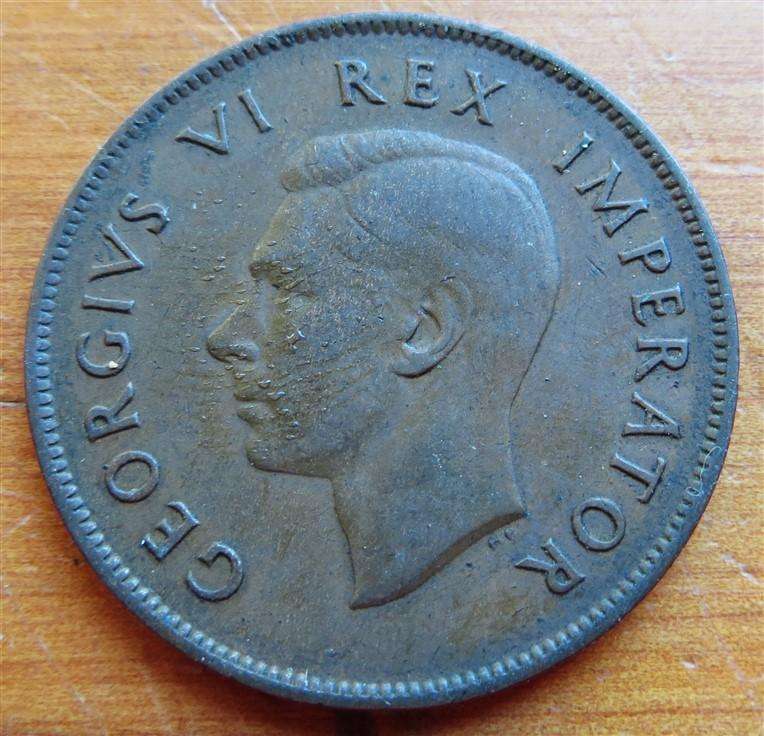1937 SA Union 1d Penny