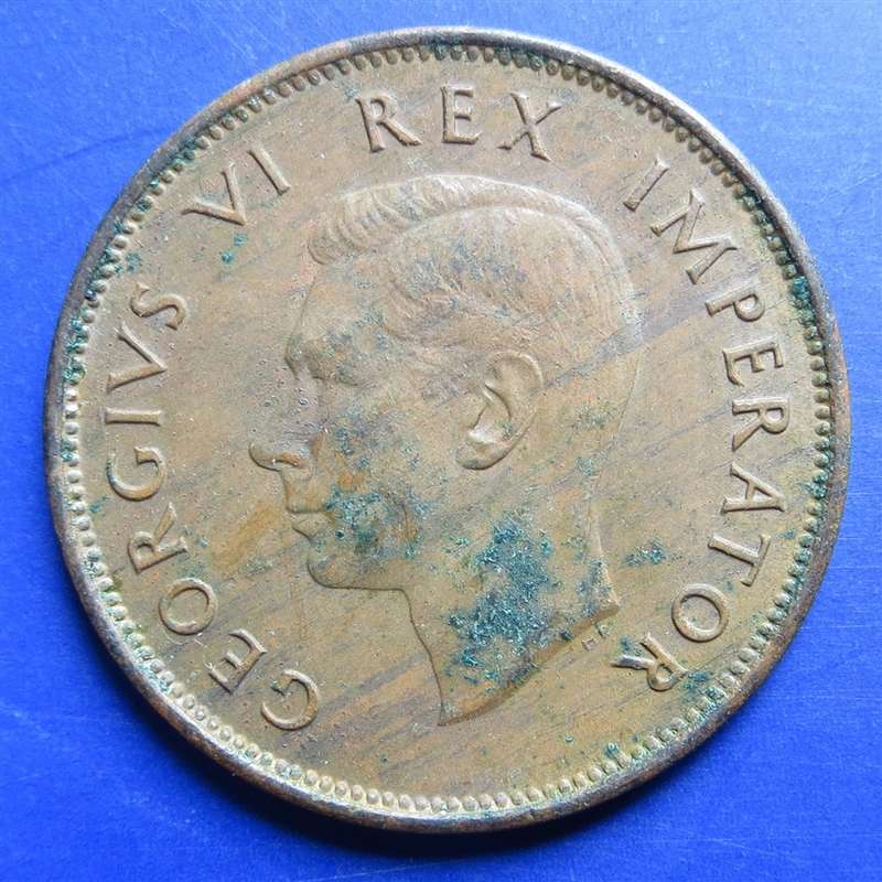 1943 SA Union Half Penny 1/2d