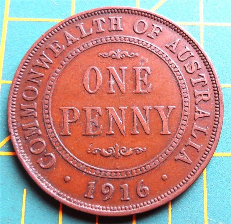 1916 Australia Penny 1d
