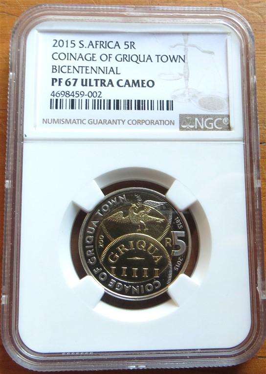 2015 Griqua Town RSA R5 NGC PF67UC