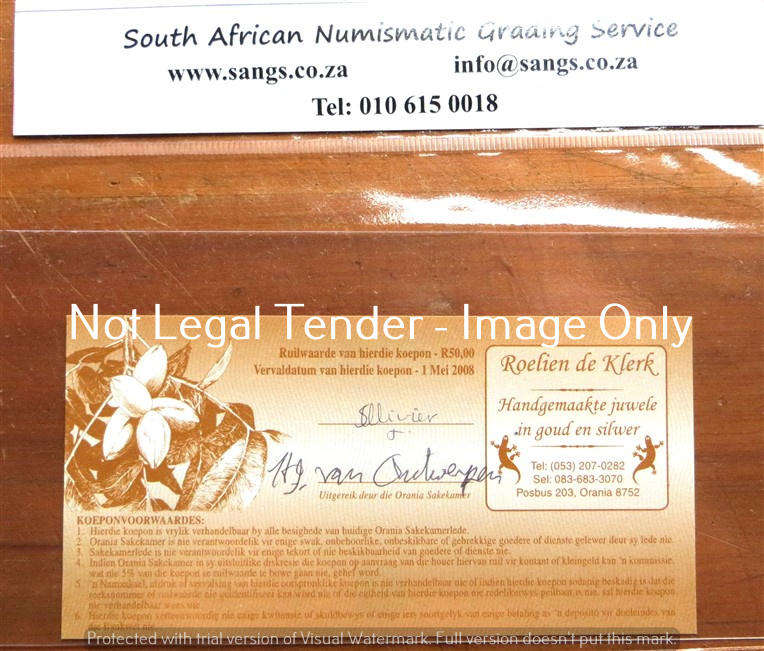 Orania 50 Ora - Graded Note - SANGS MS65