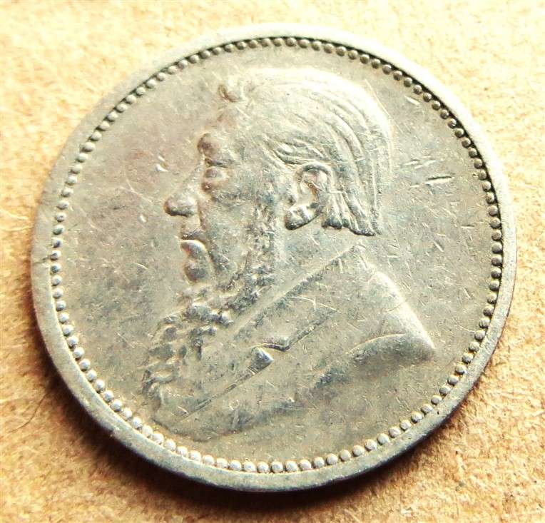 ZAR 1893 Three Pence 3d Silver