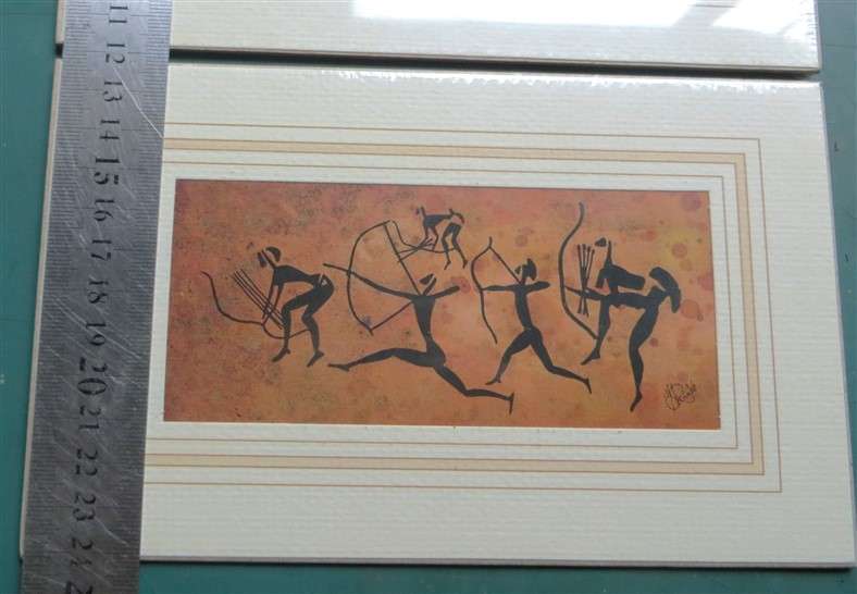 J.H Wright African Collection - Pair of Mounted Prints - 1 Bid