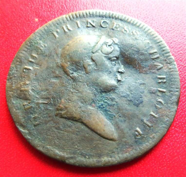 1817 H.R.H Princess Charlotte Britain - Princess Dead 1817 Medal
