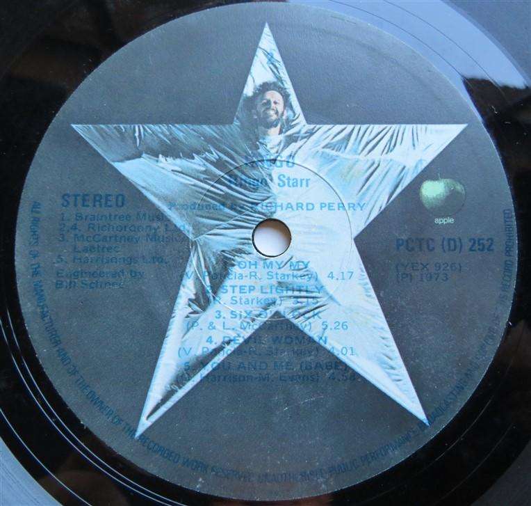 Ringo Starr - Ringo - Vintage Vinyl LP VG