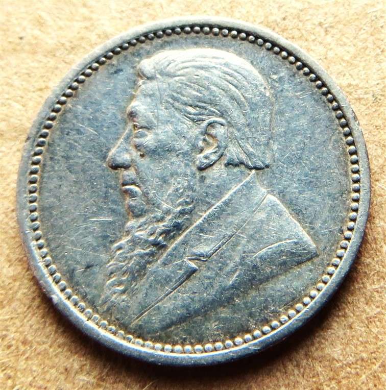 ZAR 1897 Three Pence 3d Silver