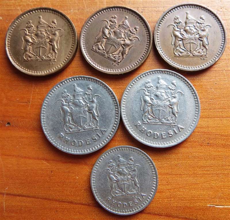 1975/76 Rhodesia Coin Lot - 1 Bid