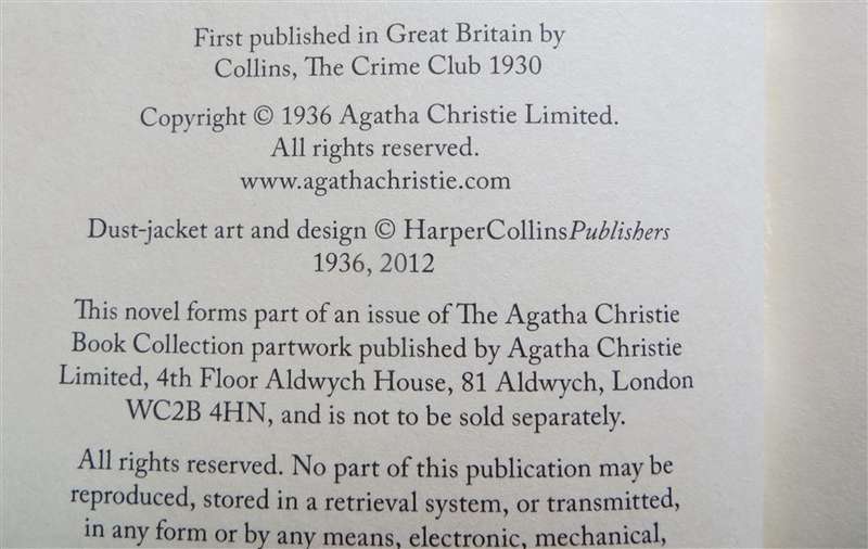 Agatha Chrsitie hardcover - The ABC Murders