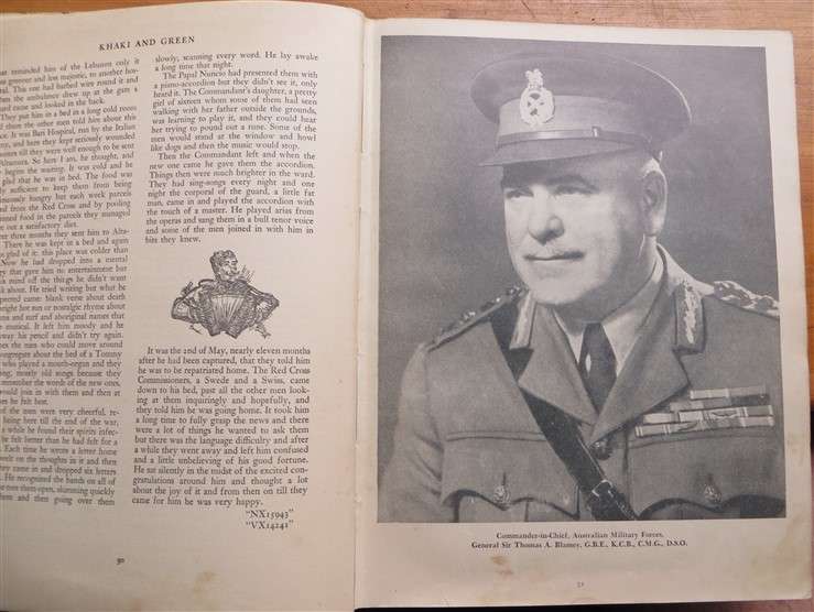 Khaki & Green - With the Australian Army at Home & Overseas (1943) Hardcover
