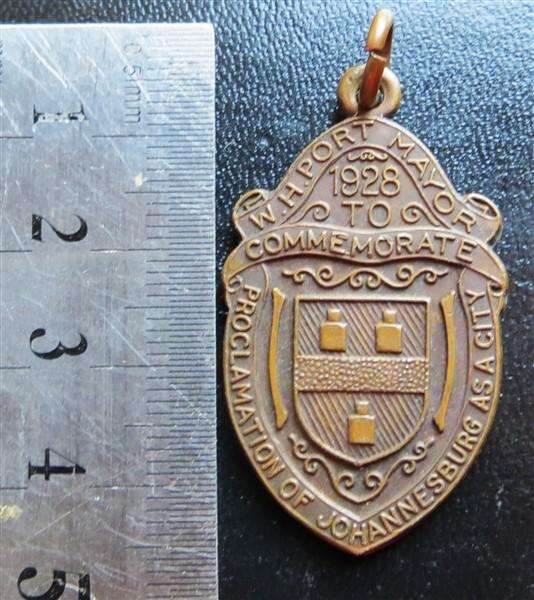 1928 Proclamation of Johannesburg City Medallion