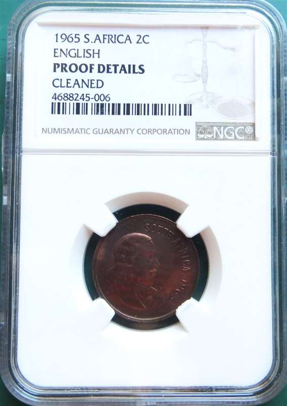 1965 2c English - PL details NGC Graded - Rare Coin