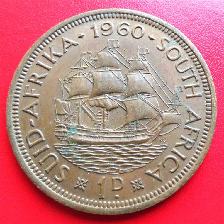 1960 SA Union Penny 1d