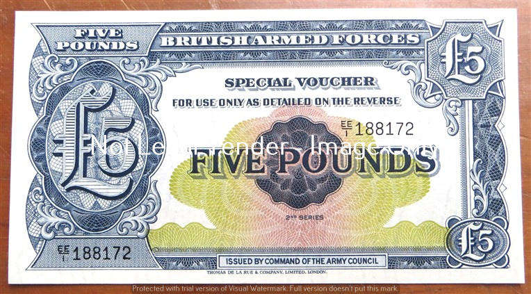 British Armed Forces 5 Pounds - Condition