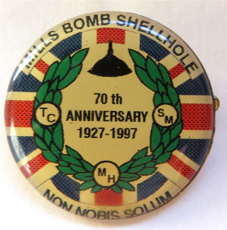 MOTH - Mills Bomb Shellhole Badge - 70th Anniversary