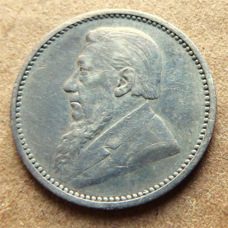 ZAR 1894 Three Pence 3d Silver
