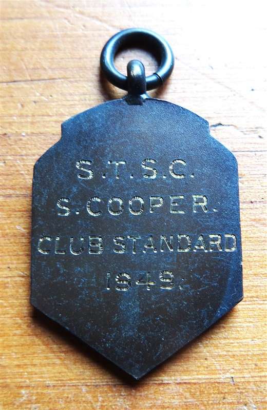 1949 S.T.S.C Club Standard Medal - S.Cooper