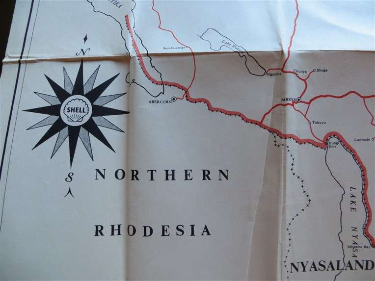 1958 + 1959 The Castle Union Line - Guide to East Africa & Rhodesia with Original Maps