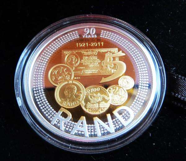 2011 Reserve Bank 90 Year Anniversary Silver Proof R5 Crown + Box + Cert.