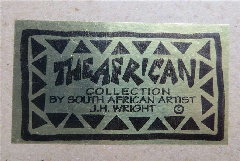 J.H Wright African Collection - Pair of Mounted Prints - 1 Bid
