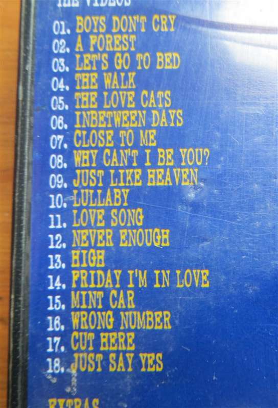 The Cure Greatest Hits DVD