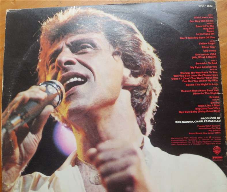 Frankie Valli & the Four Seasons - Reunited Live -  Vintage LP - VG