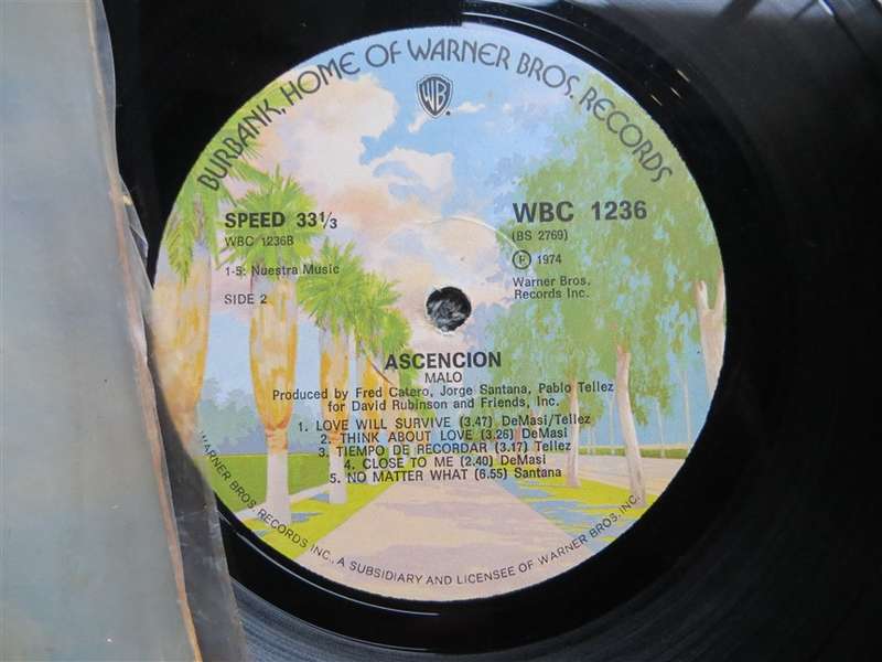 Malo - Ascension - Vintage Vinyl LP - VG