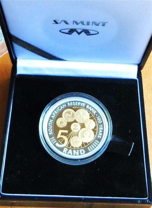 2021 Reserve Bank 100 Year Anniversary Silver Proof R5 Crown - Scarce