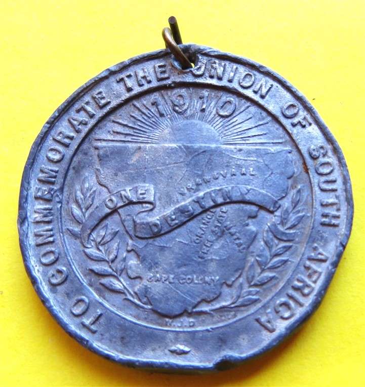 1910 Duke of Connaught Union of SA Medallion