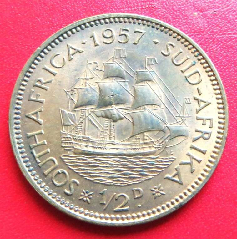 1957 SA Union Half Penny 1/2d