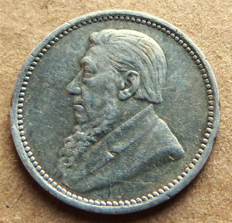 ZAR 1897 Three Pence 3d Silver