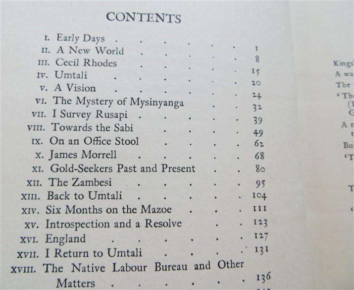 Rhodesiana - The Story of Kingsley Fairbridge - by Himself