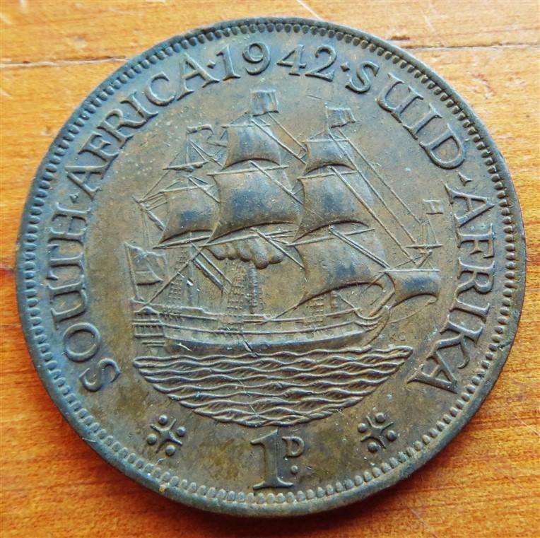 1942 SA Union 1d Penny