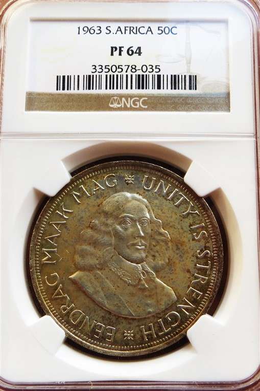 1963 5 Shillings Crown Silver NGC PF64