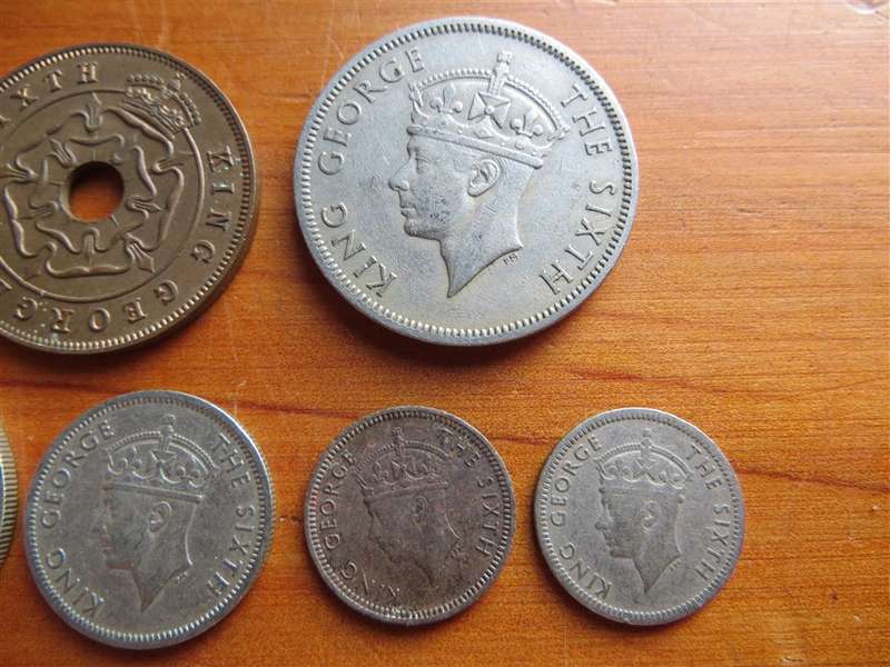 6 x 1949 Southern Rhodesia Coin Lot - 1 Bid