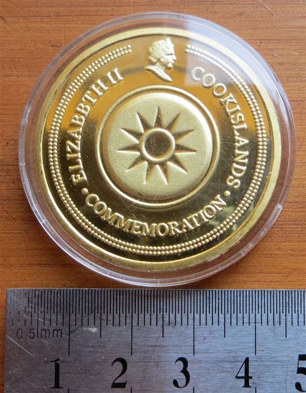 Nelson Mandela Cook Island Commemoration Colourized Crown Coin