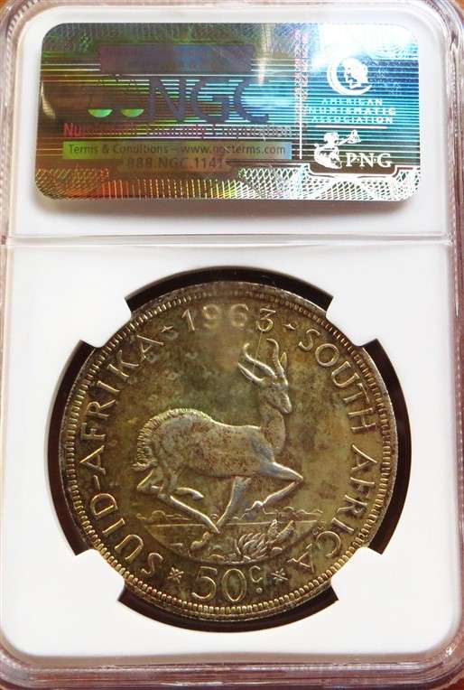 1963 5 Shillings Crown Silver NGC PF64