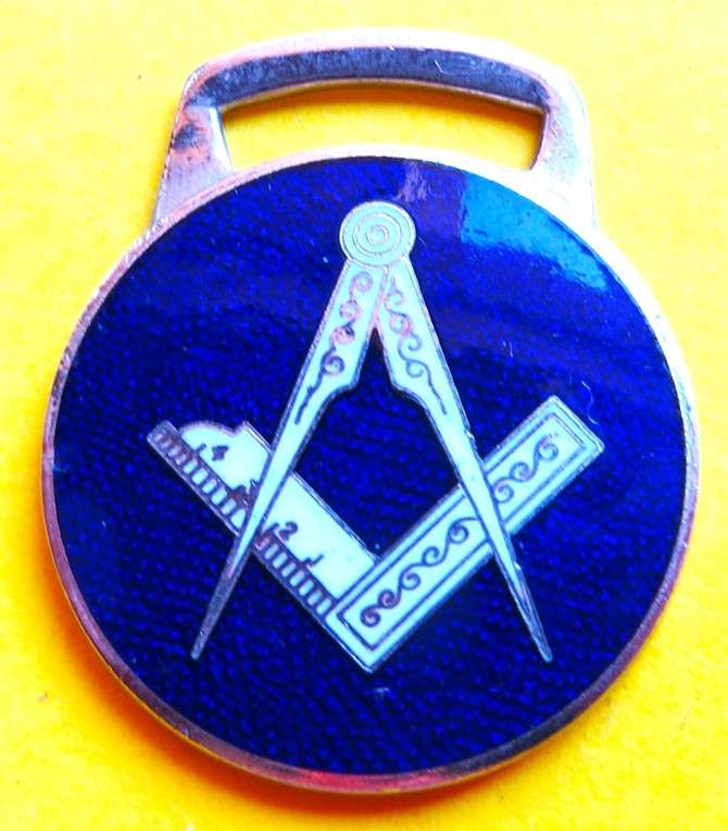 Royal Blue White & Silver Masonic Freemason Jewel/Pendant