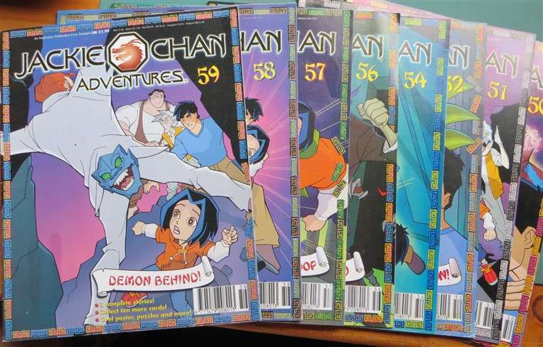 8 x Jackie Chan #50 to #59 Comic Books