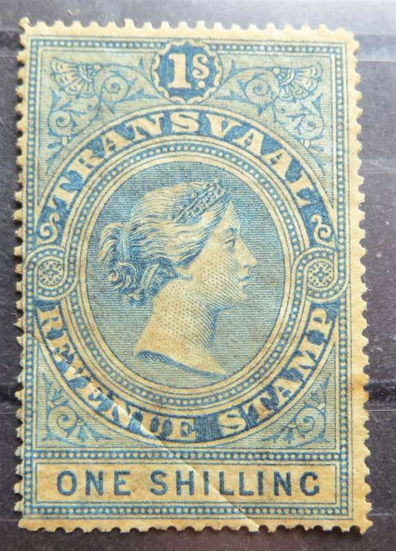 Transvaal Revenue Stamp 1 Shilling