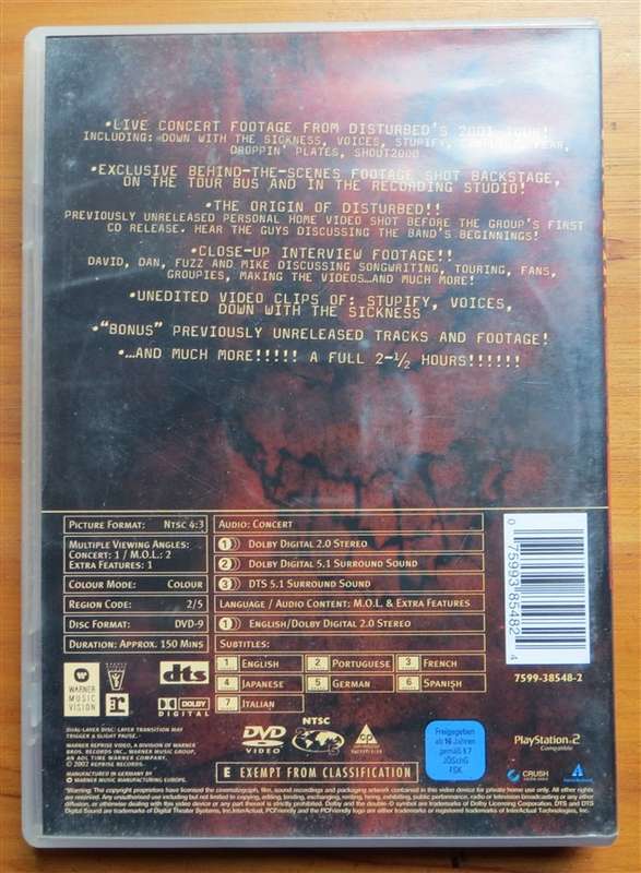 Disturbed M.O.L DVD